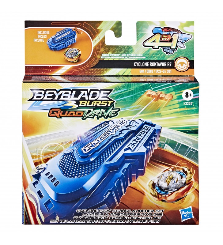 Beyblade Cyclone Fury String Launcher Set Spinner
