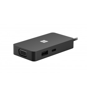 Microsoft USB-C Travel Hub Black adaptor grafic USB Negru