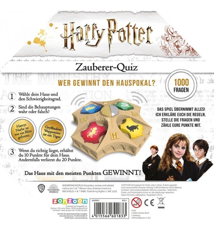 Asmodee  Harry Potter Wizard Quiz Joc Trivia
