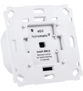 Buton de perete Homematic IP  Smart Home pentru comutatoare de marcă dublu (HmIP-BRC2)