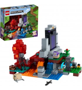 Jucărie de construcție LEGO  21172 Minecraft Portalul spart