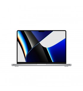 MacBook Pro 14" (2021), procesor Apple M1 Max, 10 nuclee CPU and 32 nuclee GPU, 64GB, 1TB SSD, Silver, INT KB
