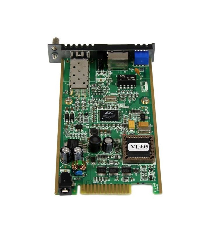 StarTech.com ET91000SFP2C convertoare media pentru rețea Intern 1250 Mbit/s Negru, Verde