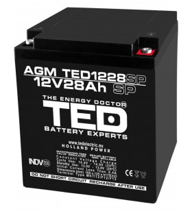 Acumulator stationar 12V 28Ah M5 AGM VRLA TED Electric TED1229