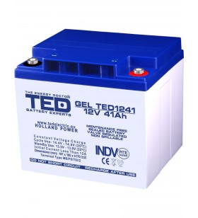 Acumulator stationar VRLA 12V 41Ah GEL M6 TED Electric TED1241