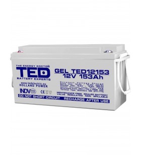 Acumulator stationar VRLA 12V 153Ah GEL M8 F12 TED Electric TED12153 150A