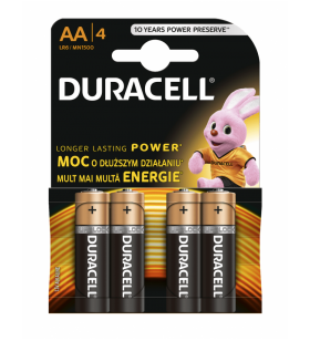 Baterie Duracell Basic AA R6 1,5V alcalina set 4 buc.