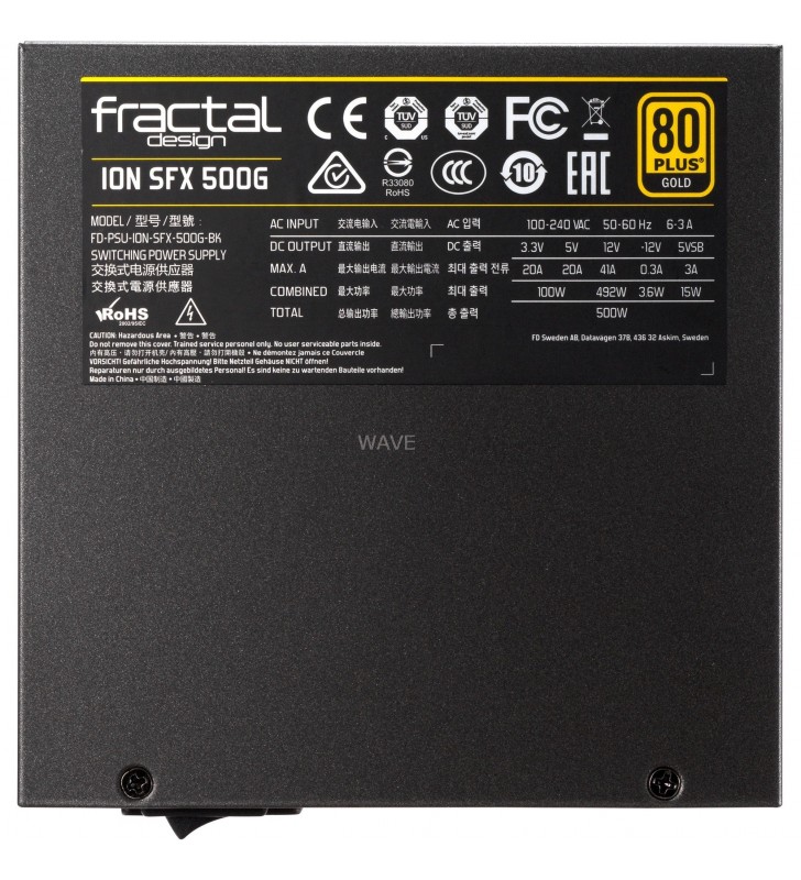 Fractal Design  ION SFX 500G 500W, sursa PC