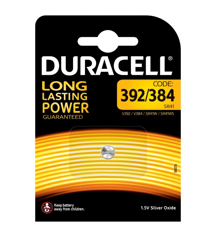 Duracell 392/384 baterie de uz casnic Baterie de unică folosință Oxid de Argint (S)