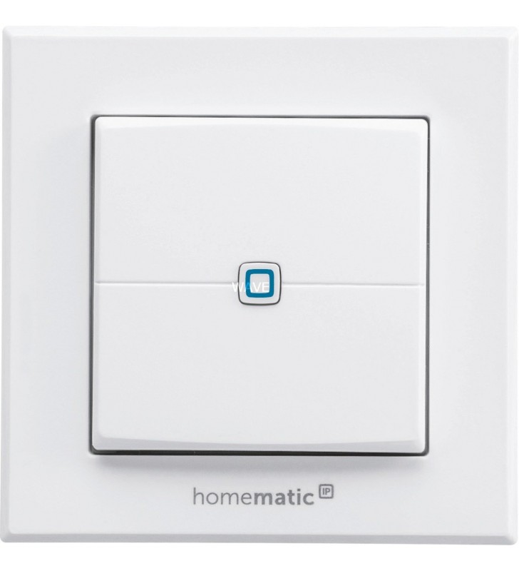 Buton de perete Homematic IP  Smart Home cu 2 căi (HmIP-WRC2)