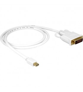 Cablu adaptor DeLOCK  mini-DisplayPort tată - DVI 24+1 tată