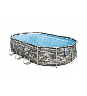 Bestway Power Steel 56719 piscine supraterane Piscină cadru Ovală 20241 L Multicolor