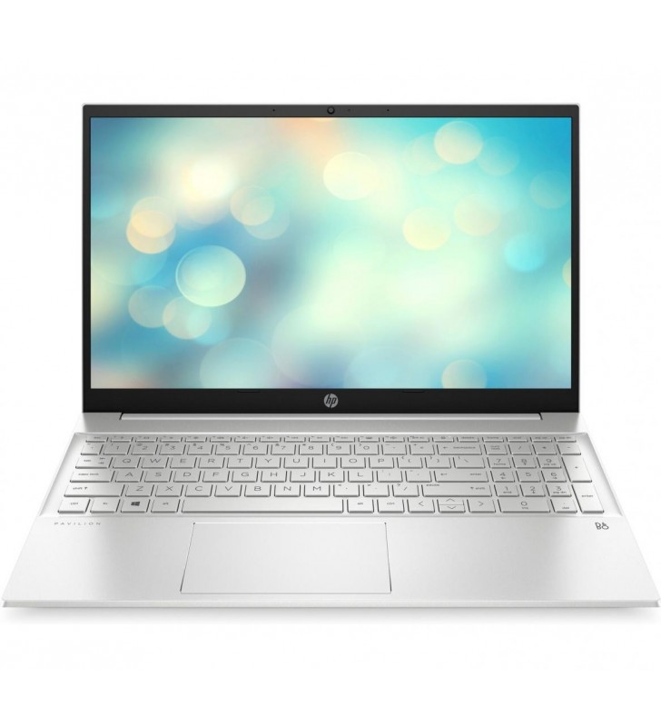 Laptop HP Pavilion 15-eh1020nq, AMD Ryzen 5 5500U, 15.6inch, RAM 8GB, SSD 256GB, AMD Radeon Graphics, Windows 11, Natural Silver