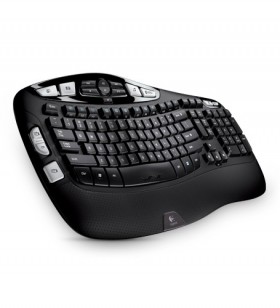 Logitech Wireless Keyboard K350 tastaturi RF fără fir QWERTY Nordic Negru