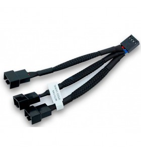 Cablu splitter EKWB  cu 3 căi pentru ventilatoare PWM cu 4 pini, 10 cm, cablu Y