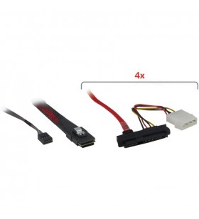 Cablu Inter-Tech  SFF 8087 - 4x 8482 SATA Powerr
