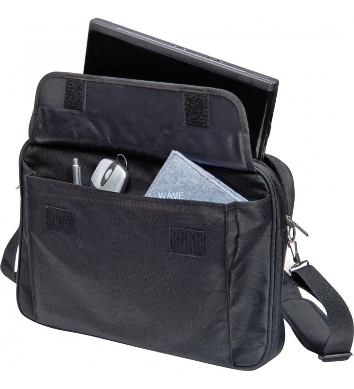 DICOTA  Value Toploading Kit cu mouse cu fir, geanta pentru notebook