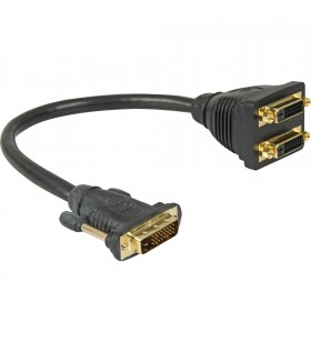 Adaptor goobay  24+1 DVI-D la 2x DVI-D, cablu Y