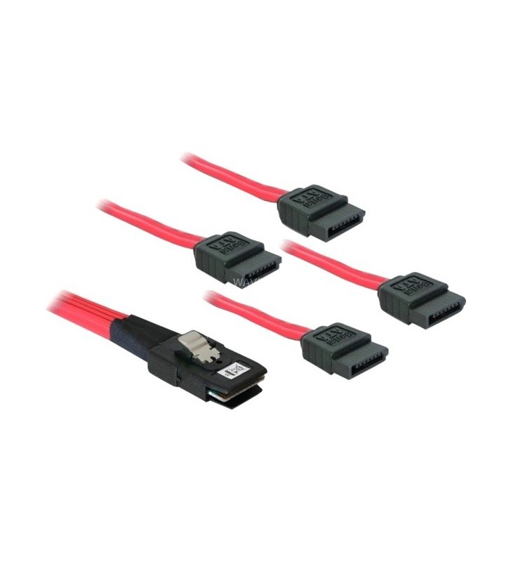 Cablu adaptor DeLOCK  Mini SAS SFF-8087 - 4x SATA cu 7 pini