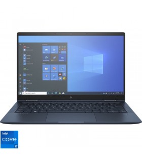 Ultrabook HP 13.3'' Elite Dragonfly G2, FHD IPS Touch, Procesor Intel® Core™ i7-1165G7 (12M Cache, up to 4.70 GHz, with IPU), 16GB DDR4X, 512GB SSD, Intel Iris Xe, 4G LTE, Win 10 Pro, Blue