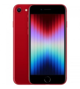 Telefon Mobil Apple iPhone SE 3 (2022), Dual SIM Hybrid 128GB, 4GB RAM, 5G, Red
