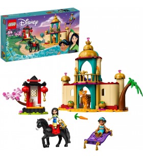 Jucărie de construcție LEGO  43208 Prințesa Disney Jasmine și Aventurile lui Mulan