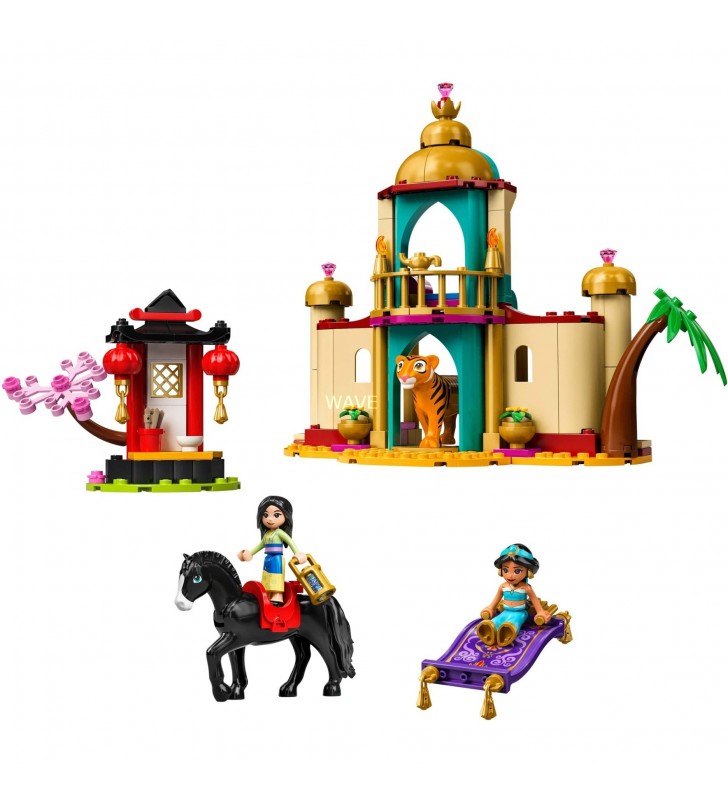 Jucărie de construcție LEGO  43208 Prințesa Disney Jasmine și Aventurile lui Mulan