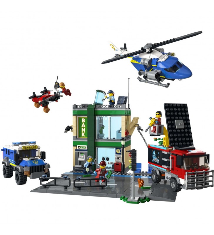 Jucărie de construcție LEGO  60317 City Bank Heist Chase