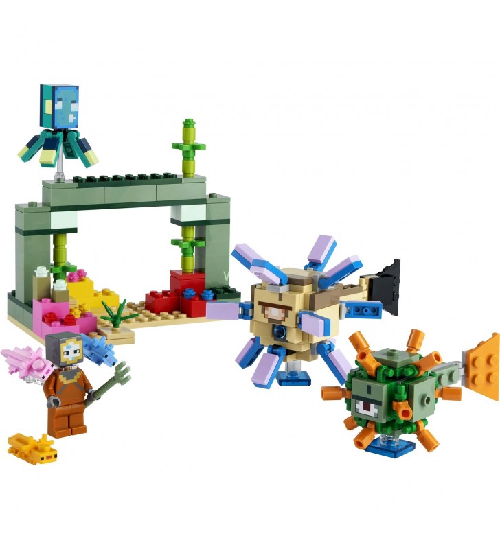 Jucărie de construcție LEGO  21180 Minecraft The Guardian Duel