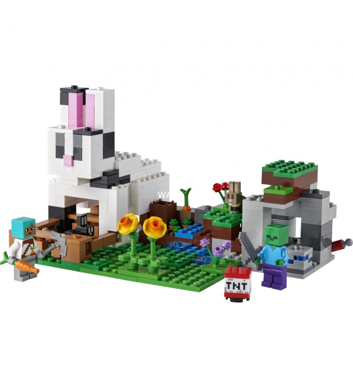 Jucărie de construcție LEGO  21181 Minecraft The Rabbit Ranch