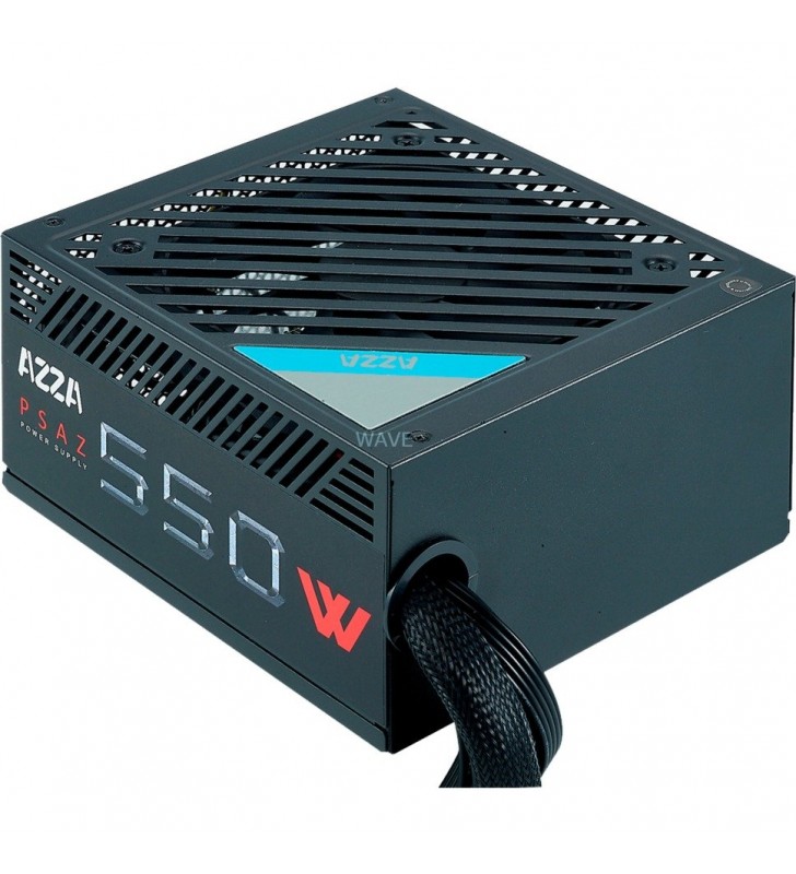 AZZA  PSAZ-550W 550W, sursa PC (negru, 2x PCIe, 550 wați)