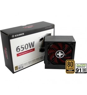 Xilence  Performance X 650W, sursa PC (negru, 2x PCIe, 650 wați)