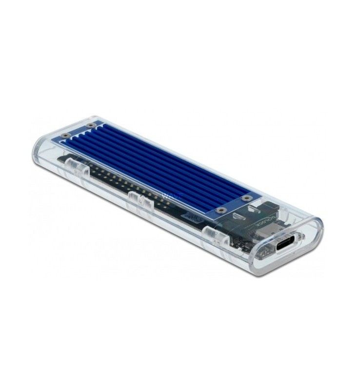 Carcasă externă DeLOCK  pentru SSD M.2 NVMe PCIe, carcasă pentru unitate (transparent)