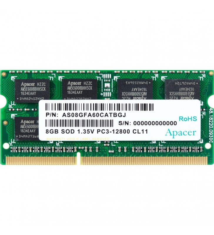 Apacer  SO-DIMM 8GB DDR3-1600 memorie