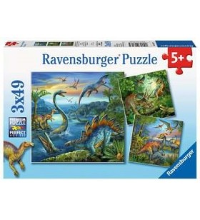 Ravensburger Dinosaur Fascination Puzzle (cu imagine) fierăstrău 49 buc. Dinozauri