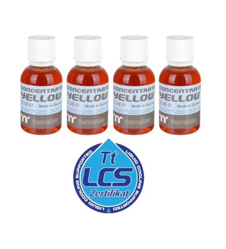 Thermaltake  Premium Concentrat - Galben (pachet de 4 sticle), lichid de răcire