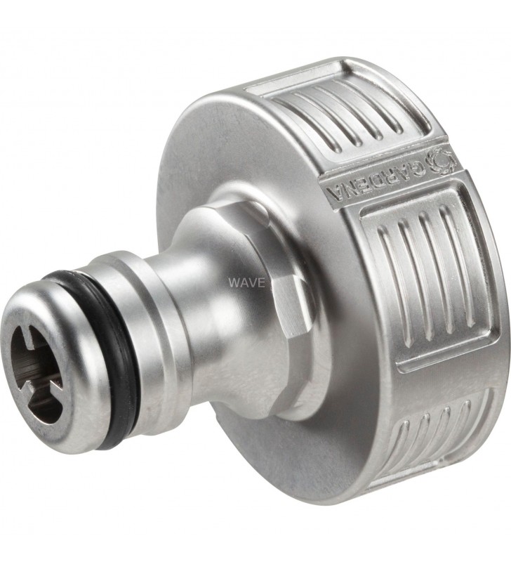 Conector de robinet premium GARDENA 33,3 mm (G 1"), piesa de robinet (argintiu, 33,3 mm (G 1"))