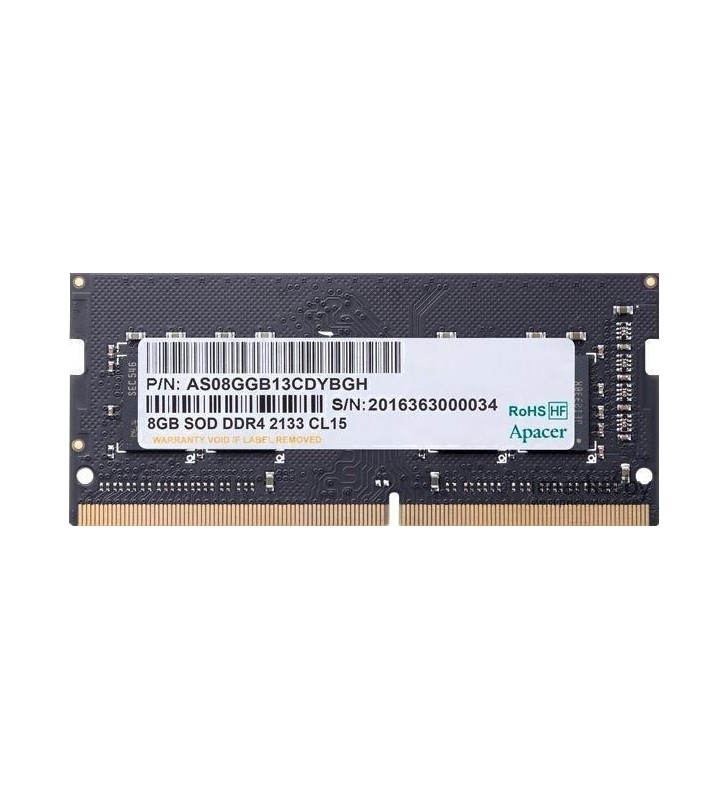 Memorie Apacer AS08GGB26CQYBGH, DDR4, 8GB, 2666Mhz, CL 19