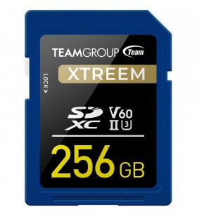 Card de memorie SDXC Team Group XTREEM 256GB (albastru/negru, UHS-II U3, V60)