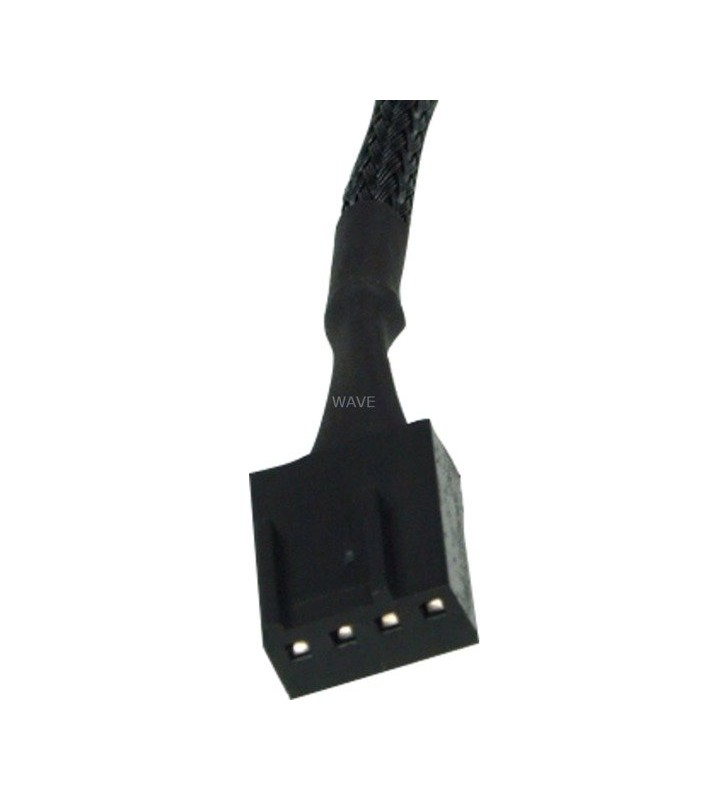 Prelungire Phobya  4Pin PWM, cablu prelungitor (negru, 30 cm)