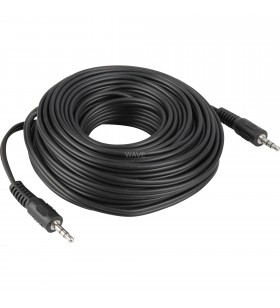 cablu audio goobay  3,5 mm - 3,5 mm (negru, 10 metri)