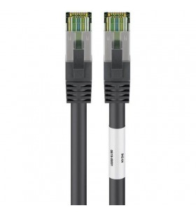 cablu de corecție goobay  CAT 8.1, S/FTP (PiMF) (negru, 5 metri)