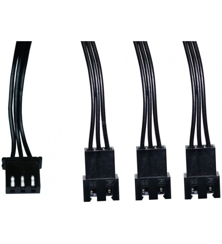 Alphacool  Digital RGB LED cablu Y cu 3 căi cu conector JST (negru, 30 cm)