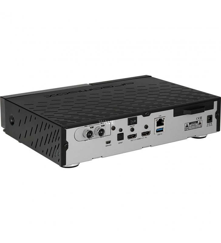 Dream Multimedia  DM900 RC20 UHD 4K, cablu/receptor terestru (negru, Dual DVB-C/T2 HD)
