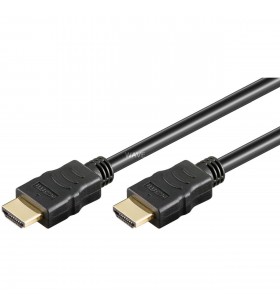 cablu HDMI de mare viteză goobay  cu Ethernet (negru, 1,5 metri)