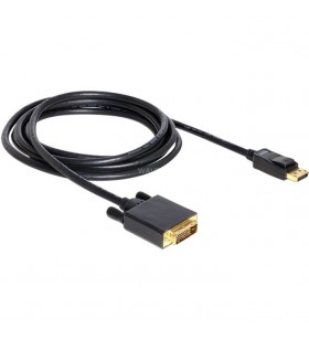 Cablu DeLOCK  DisplayPort tată - DVI-D 24+1 tată (negru, 3 metri)