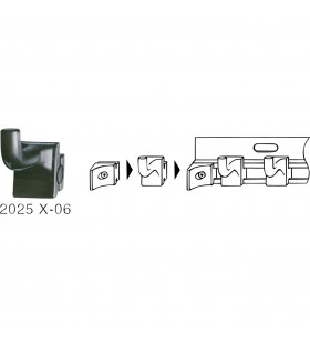 Cârlig pentru scule Hazet  2025X-06 Suport (negru, pentru inserție variabilă)