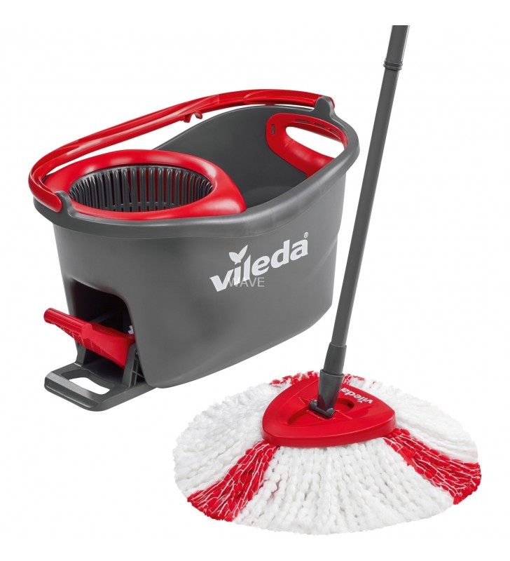 Mop Vileda  Turbo EasyWring & Clean Box, ștergător de podea (negru roșu)