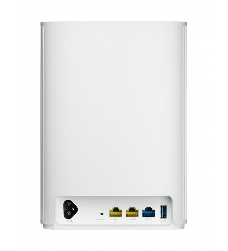 ASUS ZenWiFi AX Hybrid (XP4) Bandă dublă (2.4 GHz/ 5 GHz) Wi-Fi 6 (802.11ax) Alb 2 Intern