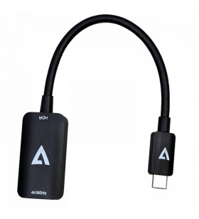 V7 V7USBCHDMI4K60HZ HDMI Tip A (Standard) USB tip-C Negru